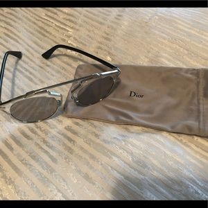 Dior So Real sunglasses.. silver reflective lens
